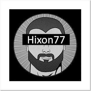 HIXON77 B&W Logo Posters and Art